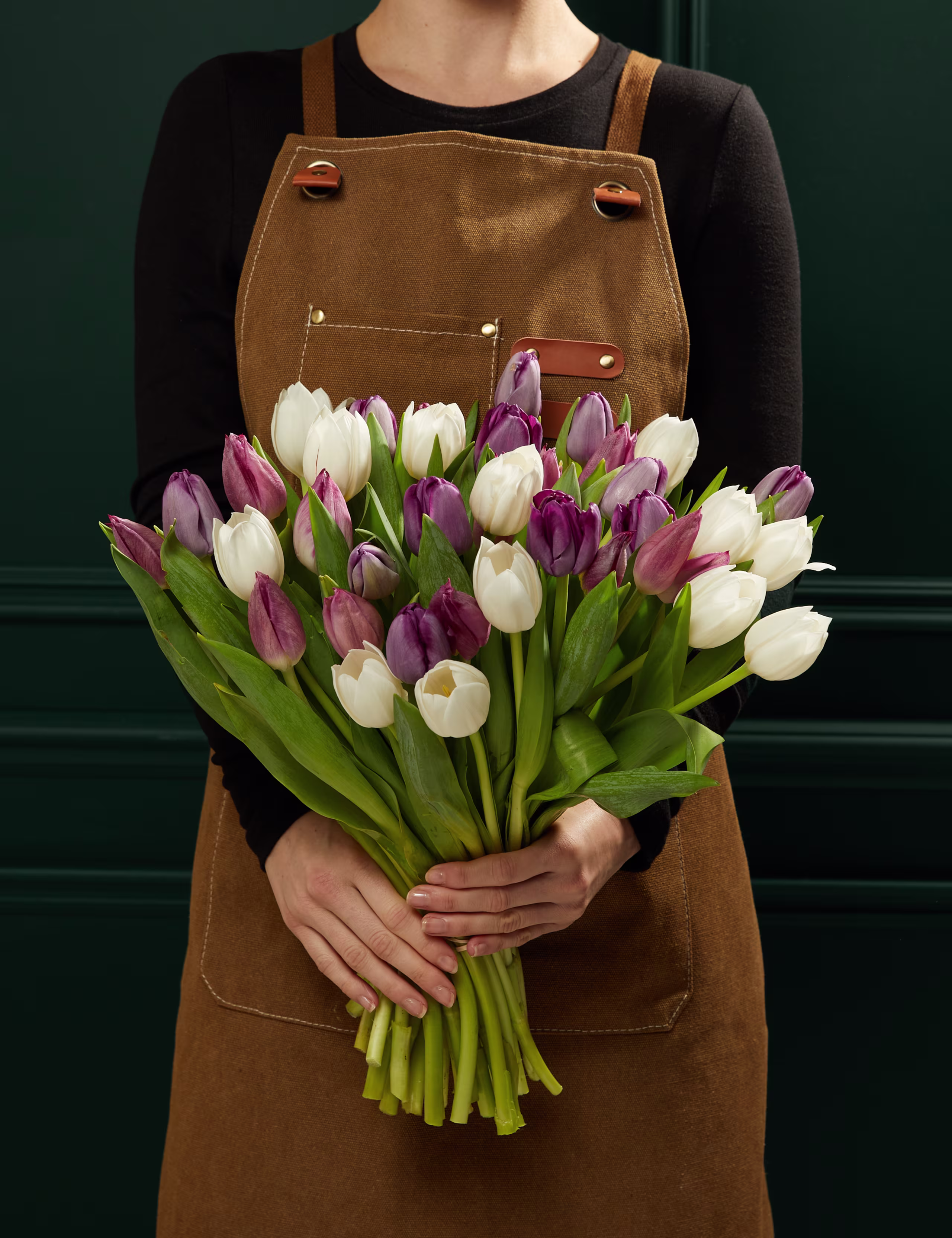 Pastel Lalelerden Oluşan Zengin Buket